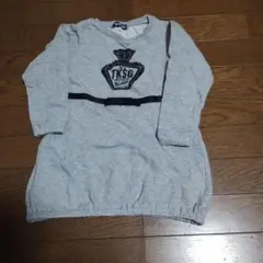 TKSAKID グレー長袖ワンピース 120