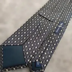 ラルフローレン　ネクタイ　ブラック　小紋柄　ビンテージ　80s　90s