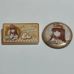 カラフルピーチ　えと　ダイナー　缶バッジ　おなまえバッチ