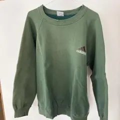 【90s・カナダ製】アディダス スウェット緑 Mのサムネイル