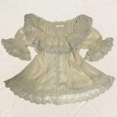 y2k 森ガール 総レース フリル チュニック リズリサ系　axes系　姫ギャルのサムネイル