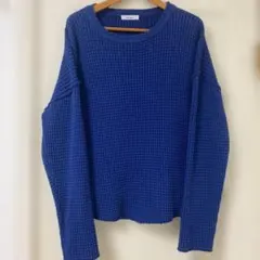 niko and... ワッフルニット ブルー　サイズFのサムネイル