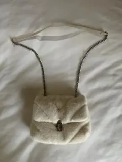 ZARA エコファー　バッグ　ポシェット