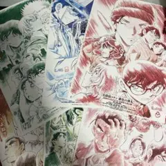 名探偵コナン　歴代映画 フライヤー11枚セット原画　パンフレット　新聞　【美品】