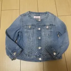 デニムジャケット　キッズ　オシャレ　可愛い　2、3回使用