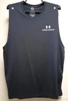 新品同様★アンダーアーマー UAラッシュ エナジー スリーブレスTシャツ 黒 Ｌ