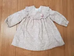 タルティーヌエショコラ リバティ長袖ワンピース　90cm