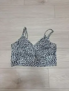 shein レオパード柄 ビスチェ キャミソール