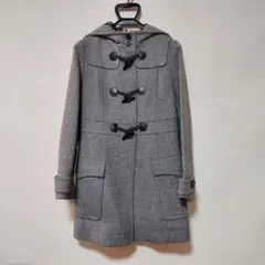 バーバリーブルーレーベル グレー ダッフルコート 40 美品