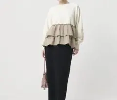 BEAUTY & YOUTHティアード スウェットプルオーバー