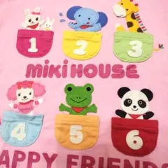 ミキハウス　うさこ　ピンク　Tシャツ　MIKI HOUSE 動物100 ドット