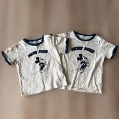 ミッキーマウス Tシャツ 2枚セット 110、120センチのサムネイル