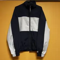 【reebok】ナイロンジャケット ネイビー×ブルー Lサイズ