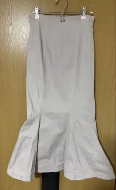 マーメイドロングスカート グレージュ