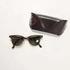希少 B&L レイバン クラブマスター W0366 USA べっ甲 難あり