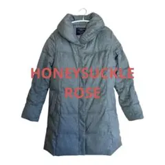 HONEYSUCKLE ROSE ウール調 中綿 ロング コート グレー Lのサムネイル