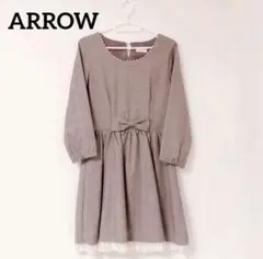 【ARROW】チェック柄ワンピース リボン フリル ガーリー系のサムネイル