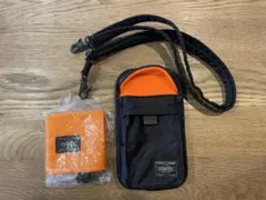 PORTER　吉田カバン　PXタンカー　GPSホルダー　スマホ　ショルダー　黒