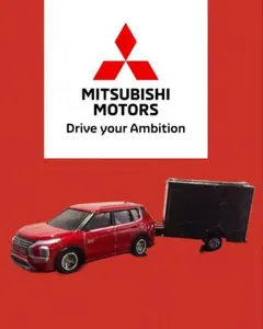 トミカ　三菱アウトランダー　ミニカー 　改造　ローダウン　トレーラー仕様