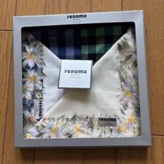 【新品】renoma PARIS ハンカチ 4枚セット