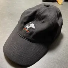 キャップ　スヌーピー　黒