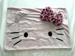 ギャルキティ 枕カバー ピンク ヒョウ柄　 43×63