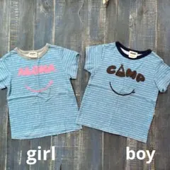 イエローフェイス　双子コーデ　アロハTシャツ　2枚セットのサムネイル
