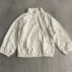 バースデイ ハート柄ナイロンジャンバー 120 白