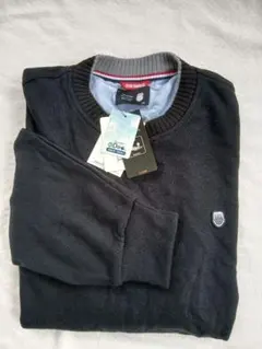 新品　メンズ　セーター　黒　ＬＬ