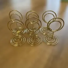 テーブルナンバーホルダー　ゴールド　6個セット