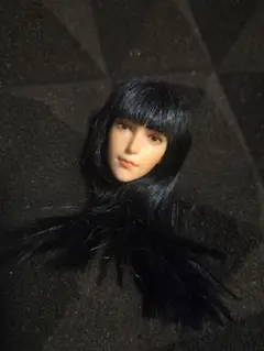 1/6 フィギュア ヘッド 美人 SuperDuck 黒髪 TBLeague