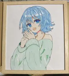 手描きイラスト 原画】天使の少女 / 創作イラスト 色紙 - メルカリ