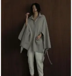 etre tokyo スリットニットポンチョのサムネイル