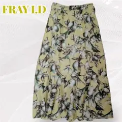 【FRAY I.D】フレイアイディー　ロングフレアースカート ギャザー共布ベルトのサムネイル