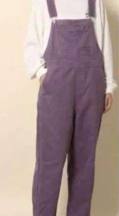 niko and...コーデュロイ パープルオーバーオール