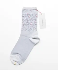 ミナペルホネン✳︎lintu ソックス　mina 鳥 リント　グレー 靴下