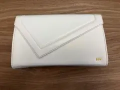 ハナエ・モリ　ホワイト　ショルダーバッグ　クラッチバッグ　箱あり