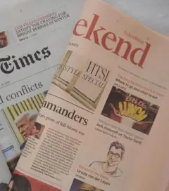 新品　英字新聞　2 Times (NY or J, financial)