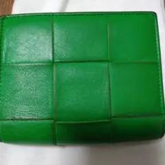 BOTTEGA VENETA グリーン 二つ折り財布