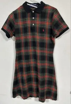 Ralph Lauren チェック柄　ポロワンピース 半袖　POLO SPORT