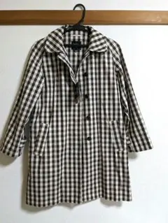ユニクロ　コート　格子柄