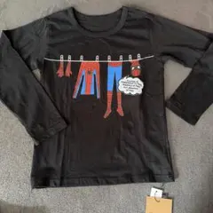 新品　未使用　スパイダーマン 長袖Tシャツ 150cm ブラック　ロンT