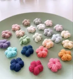 ご予約品☆ ぷっくり可愛いコットンのお花2セット