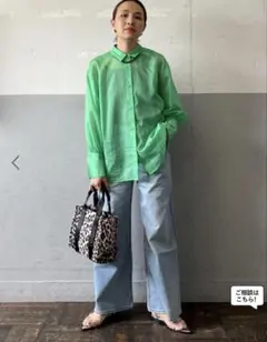 アダムエロペ シアーボリュームスリーブ2WAYシャツのサムネイル