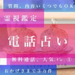 本職占い師による、電話占い、電話鑑定、霊視鑑定、占い、祈願祈祷つき