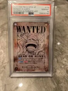 モンキー・D・ルフィ ニカルフィ 手配書 OP05-119 PSA10 - メルカリ