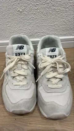 New Balance 574 ホワイト スニーカー