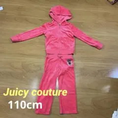 Juicy couture ピンク フード付き ジャージ セットアップ 110
