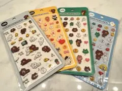 国内正規品　LINE FRIENDS PUKUPUKU SEAL 4枚セット