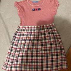 早い者勝ち！familiar ワンピース 赤/チェック